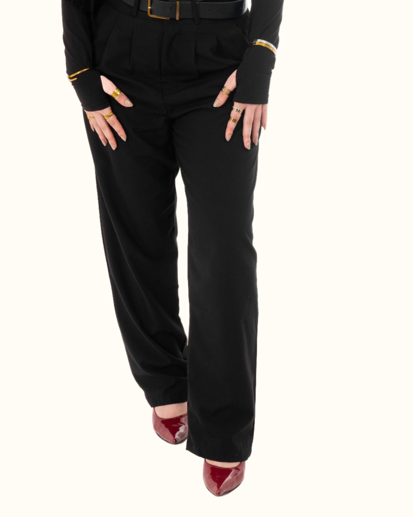OLDÉ's Black Tailored Pants(Uni Sex)