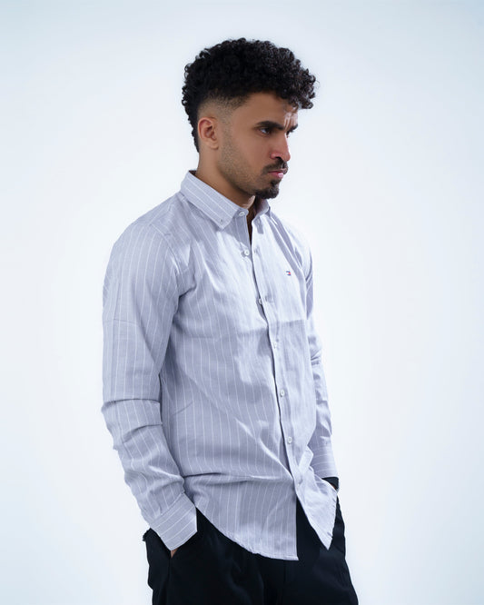 Grey Striped Shirt