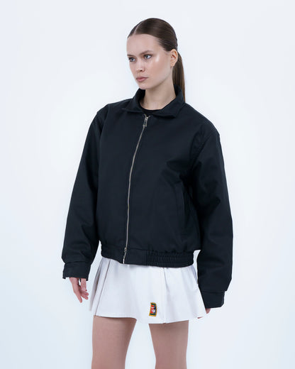 Black Box Fit Faux Leather Jacket