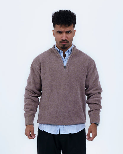 Mocha Quarter-Zip