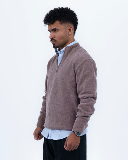 Mocha Quarter-Zip