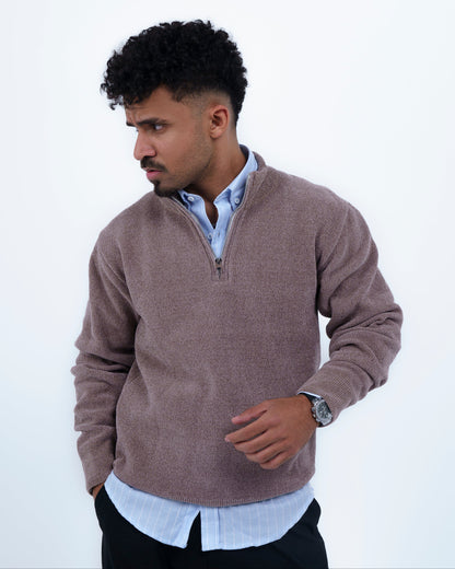 Mocha Quarter-Zip