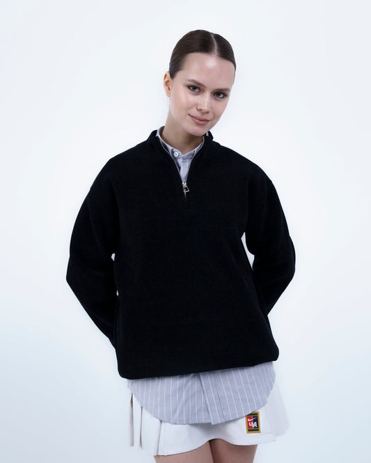 Black Quarter-Zip