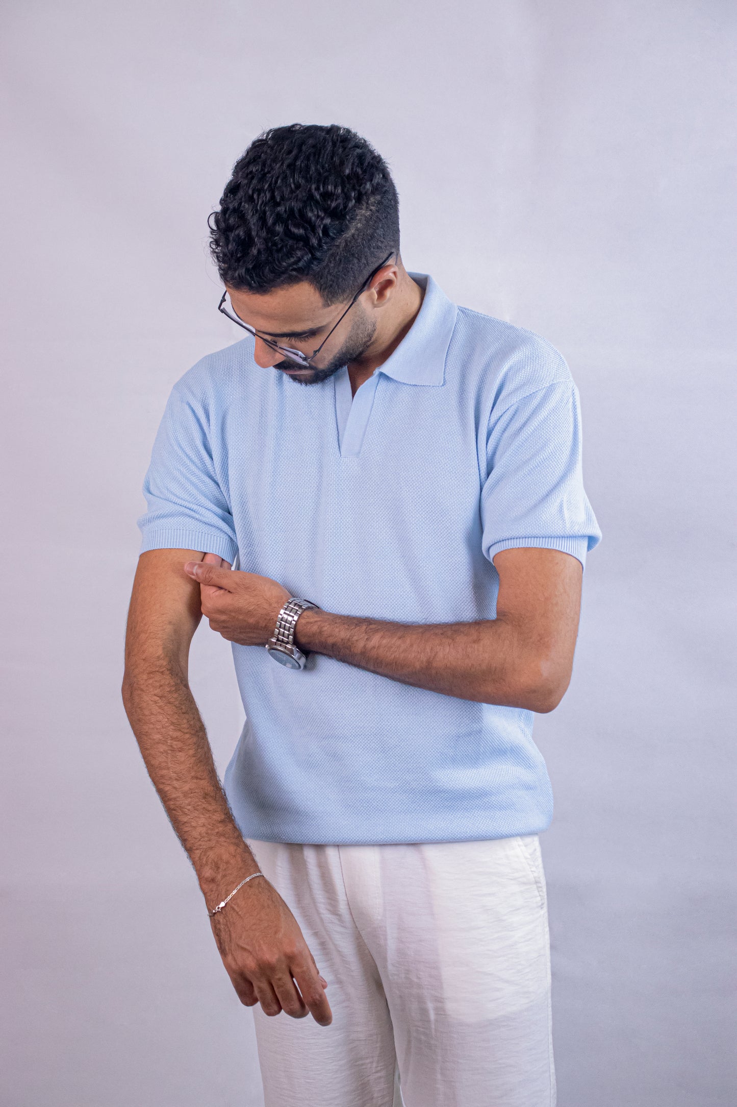 Knitwear V-Neck polo