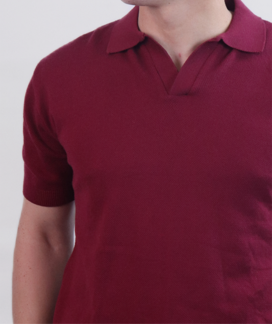 Knitwear V-Neck polo
